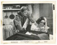 1m684 NO WAY OUT 8x10.25 still '50 c/u of Richard Widmark & Linda Darnell crying by suitcase!