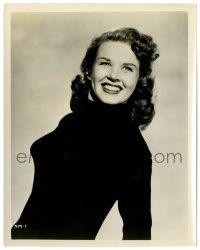 1m685 NOREEN MICHAELS 8x10 still '50s close up of the sexy actress smiling in turtleneck sweater!