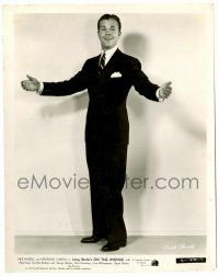 1m699 ON THE AVENUE 8x10.25 still '37 full-length portrait of Dick Powell, Irving Berlin