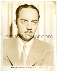 1m701 ONE WAY PASSAGE 8x10.25 still '32 great head & shoulders portrait of William Powell!