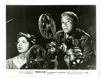 1m716 PEEPING TOM 8x10.25 still '62 Michael Powell English voyeur classic, Boehm w/ film projector!