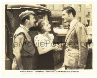 1m718 PERFECT SPECIMEN 8x10.25 still '37 Joan Blondell & Allen Jenkins smile at Errol Flynn!