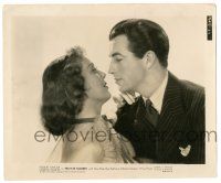 1m729 PRIVATE NUMBER 8x10.25 still '36 best romantic c/u of Robert Taylor & Loretta Young!