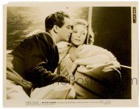 1m730 PRIVATE NUMBER 8x10.25 still '36 Robert Taylor about to kiss Loretta Young on the cheek!