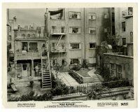 1m743 REAR WINDOW 8x10.25 still '54 Hitchcock, classic image of courtyard from Stewart's window!