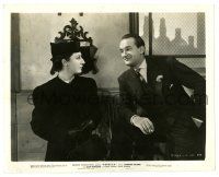 1m745 REBECCA 8.25x10.25 still '40 George Sanders smiling at Judith Anderson, Hitchcock classic!