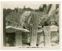 1m748 REBECCA OF SUNNYBROOK FARM 8x10 still '32 c/u of Marian Nixon looking through hole in fence!