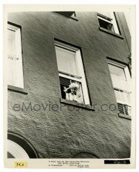 1m801 SEVEN YEAR ITCH 8x10 key book still '55 far shot blow-drying her hair at apartment window!