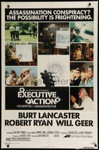 1p277 EXECUTIVE ACTION 1sh R76 Burt Lancaster, Robert Ryan, JFK assassination!