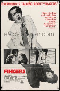 1p297 FINGERS 1sh '78 mobster Harvey Keitel in title role, Jim Brown, sexy Tisa Farrow!