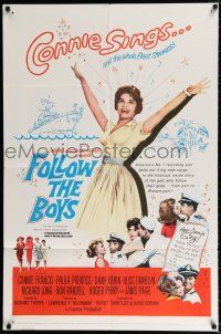 1p308 FOLLOW THE BOYS 1sh '63 Connie Francis sings and the whole Navy fleet swings!