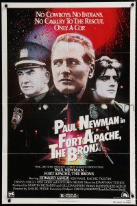 1p313 FORT APACHE THE BRONX 1sh '81 Paul Newman, Edward Asner & Ken Wahl as New York City cops!