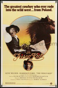 1p321 FRISCO KID 1sh '79 Robert Aldrich, Harrison Ford, Jewish Rabbi Gene Wilder!