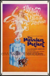 1p649 PASSION POTION 1sh '71 She'll Follow You Anywhere, great sexy artwork!