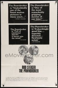 1p652 PAWNBROKER 1sh '65 concentration camp survivor Rod Steiger, directed by Sidney Lumet