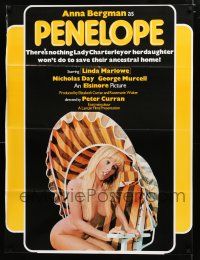 1p653 PENELOPE PULLS IT OFF 1sh '75 sexy naked Anna Bergman in title role!