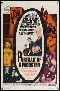 1p675 PORTRAIT OF A MOBSTER 1sh '61 Vic Morrow as gangster Dutch Schultz!