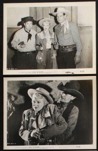 1x243 ACROSS THE BADLANDS 16 8x10 stills '50 Charles Starrett as the Durango Kid & Smiley Burnette!