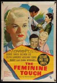 1y524 GENTLE TOUCH Aust 1sh '57 pretty nurse Belinda Lee, The Feminine Touch!