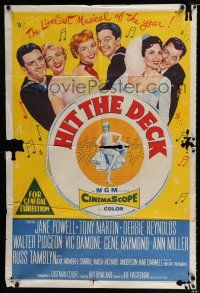 1y546 HIT THE DECK Aust 1sh '55 Debbie Reynolds, Powell, Tony Martin, Walter Pidgeon, Ann Miller