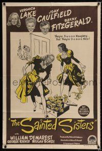 1y639 SAINTED SISTERS Aust 1sh '48 sexy Veronica Lake & Joan Caulfield, Barry Fitzgerald