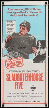 1y929 SLAUGHTERHOUSE FIVE Aust daybill '72 Kurt Vonnegut's internationally acclaimed best seller!