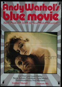 1y296 BLUE MOVIE German '72 Andy Warhol, close up of sexy naked Viva & Louis Waldon!