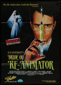 1y301 BRIDE OF RE-ANIMATOR German '90 H.P. Lovecraft horror, in a comic way, great image!