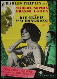 1y319 COUNTESS FROM HONG KONG German '67 Marlon Brando, sexy Sophia Loren, directed by Chaplin!