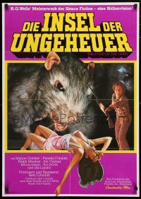 1y341 FOOD OF THE GODS German '76 Marjoe Gortner, art of giant rat feasting on sexy girl!