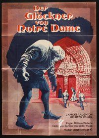 1y359 HUNCHBACK OF NOTRE DAME German R70s Victor Hugo, best Charles Laughton & Maureen O'Hara!