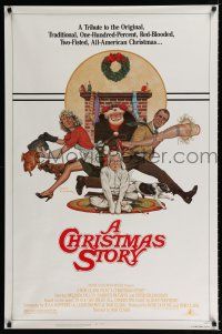 1z171 CHRISTMAS STORY 1sh '83 best classic Christmas movie, great art by Robert Tanenbaum!