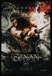 1z182 CONAN THE BARBARIAN teaser DS 1sh '11 cool image of Jason Momoa in title role!