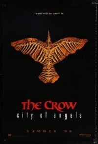 1z197 CROW: CITY OF ANGELS teaser DS 1sh '96 Tim Pope directed, cool image of the bones of a crow!