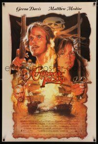 1z200 CUTTHROAT ISLAND int'l 1sh '95 Drew Struzan art of pirate Matt Modine & Geena Davis!