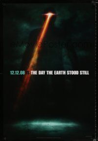 1z215 DAY THE EARTH STOOD STILL style B teaser DS 1sh '08 Keanu Reeves, cool sci-fi image!