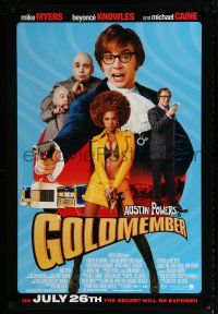 1z323 GOLDMEMBER advance DS 1sh '02 Mike Meyers as Austin Powers, Michael Caine, Beyonce Knowles!