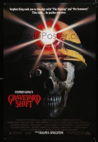 1z330 GRAVEYARD SHIFT 1sh '90 Stephen King, creepy image of dead miner!