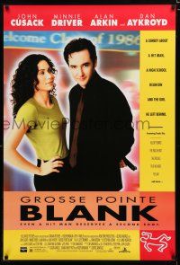 1z342 GROSSE POINTE BLANK DS 1sh '97 John Cusack, Minnie Driver, even a hitman deserves a 2nd shot!