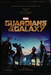 1z345 GUARDIANS OF THE GALAXY teaser DS 1sh '14 Zoe Saldana, Marvel Comics sci-fi!