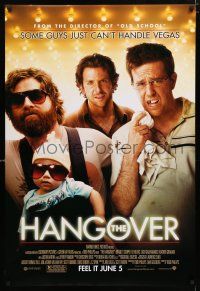 1z347 HANGOVER advance DS 1sh '09 Bradley Cooper, Ed Helms, Zach Galifianakis!