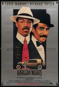 1z353 HARLEM NIGHTS advance 1sh '89 great Drew Struzan art of Eddie Murphy & Richard Pryor!