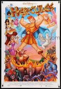 1z367 HERCULES DS 1sh '97 Walt Disney cartoon, great image of all characters!