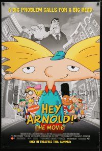 1z368 HEY ARNOLD advance DS 1sh '02 cool image of Nickelodeon cartoon characters!