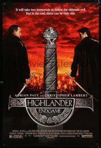 1z370 HIGHLANDER ENDGAME 1sh '00 Chris Lambert, Adrian Paul, there can be only one!