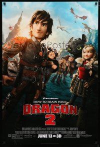 1z378 HOW TO TRAIN YOUR DRAGON 2 style H advance DS 1sh '13 cool image from CGI fantasy!