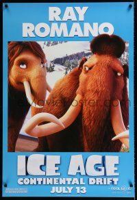 1z388 ICE AGE: CONTINENTAL DRIFT advance 1sh '12 cute image, Ray Romano!