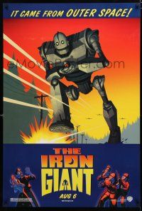 1z413 IRON GIANT advance DS 1sh '99 animated modern classic, cool cartoon robot artwork!