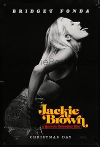 1z417 JACKIE BROWN teaser 1sh '97 Quentin Tarantino, great image of sexy Bridget Fonda!