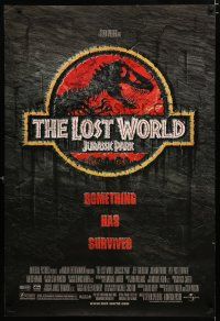 1z428 JURASSIC PARK 2 DS 1sh '96 The Lost World, something has survived!